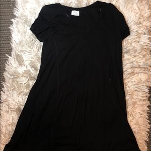Black T-shirt dress